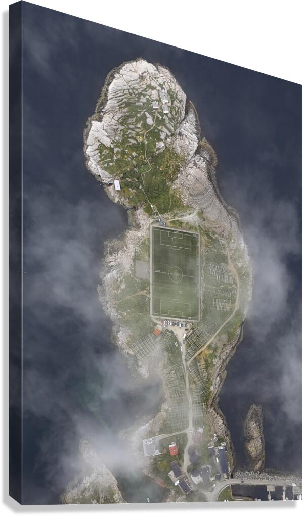 Henningsvar Stadion Canvas Print