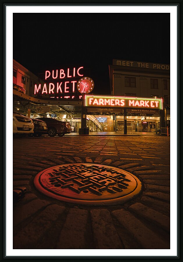 NIght Market Picture Frame print